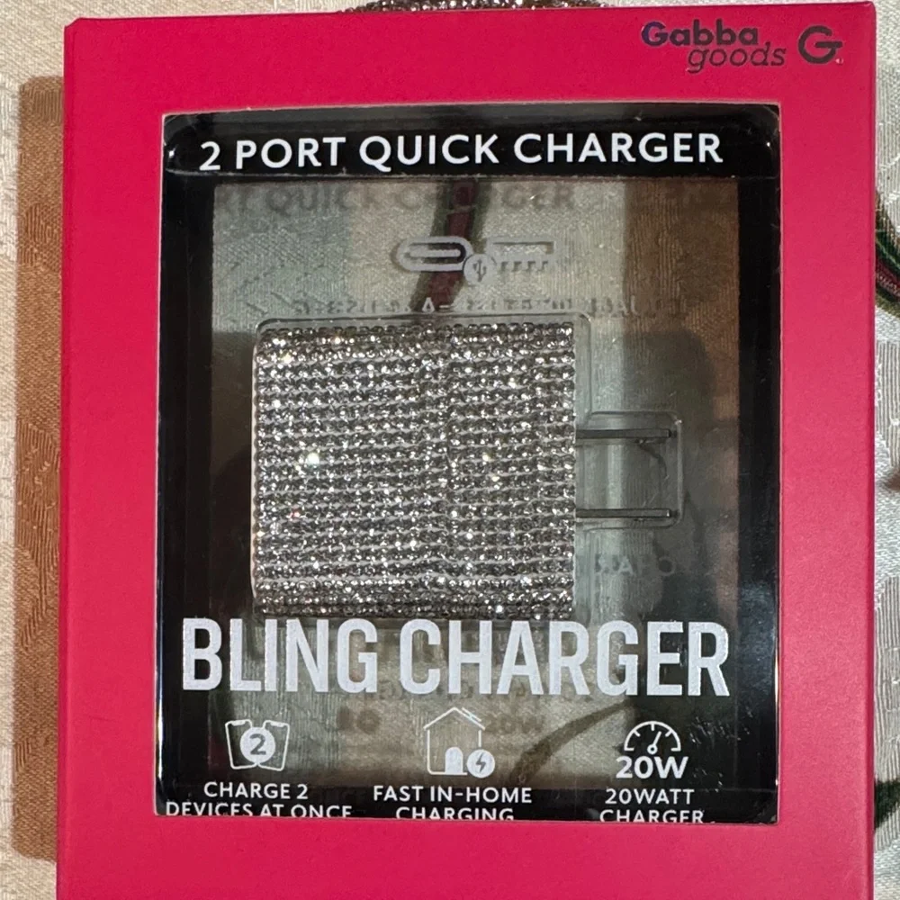 Gebba Goods Silver Dual Port USB Charger